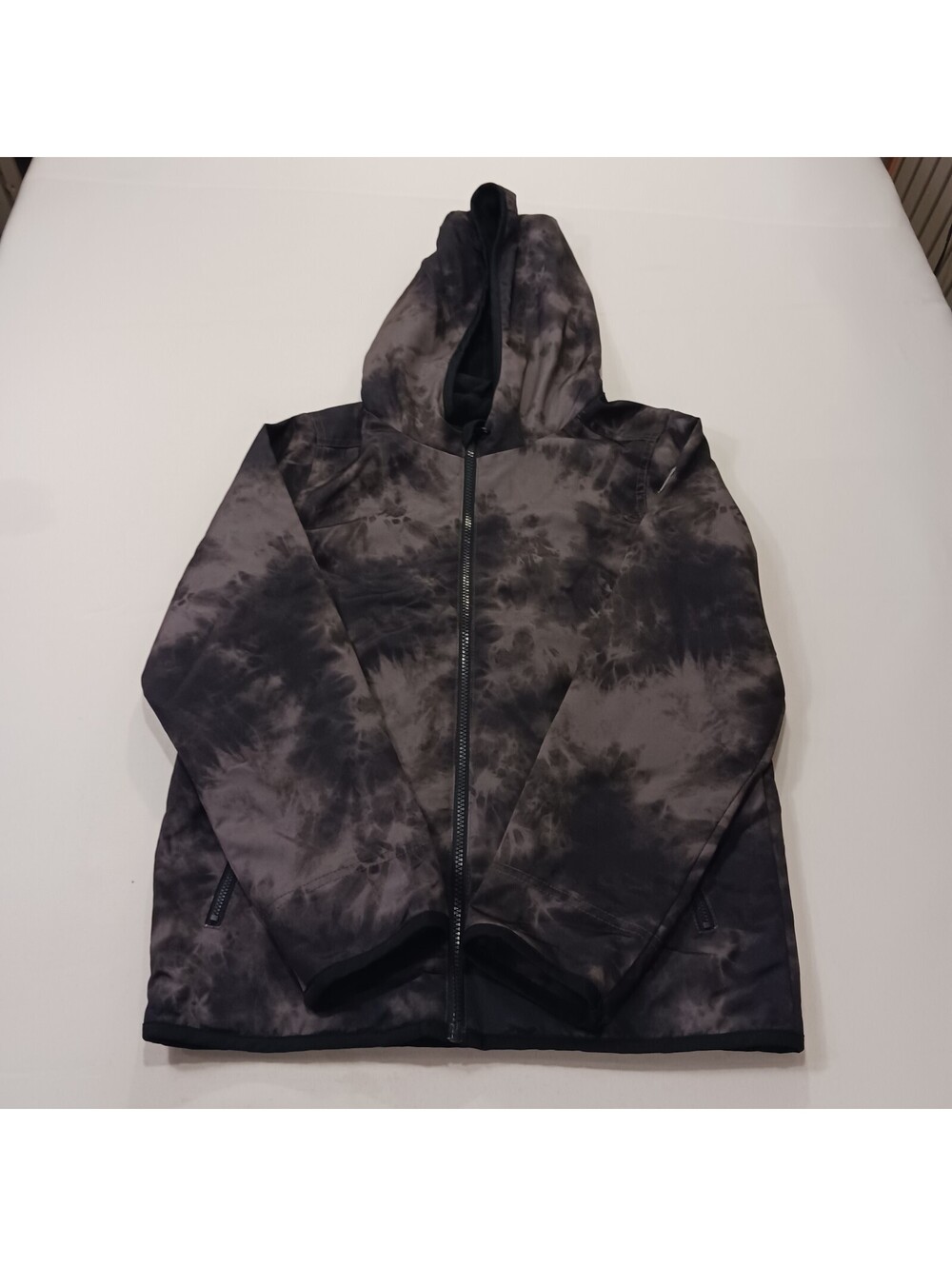 Abercrombie Kids Full Zip Hoodie Size 13/14 Dyed Brown/Black Jacket
